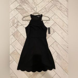 Black Scallop Dress